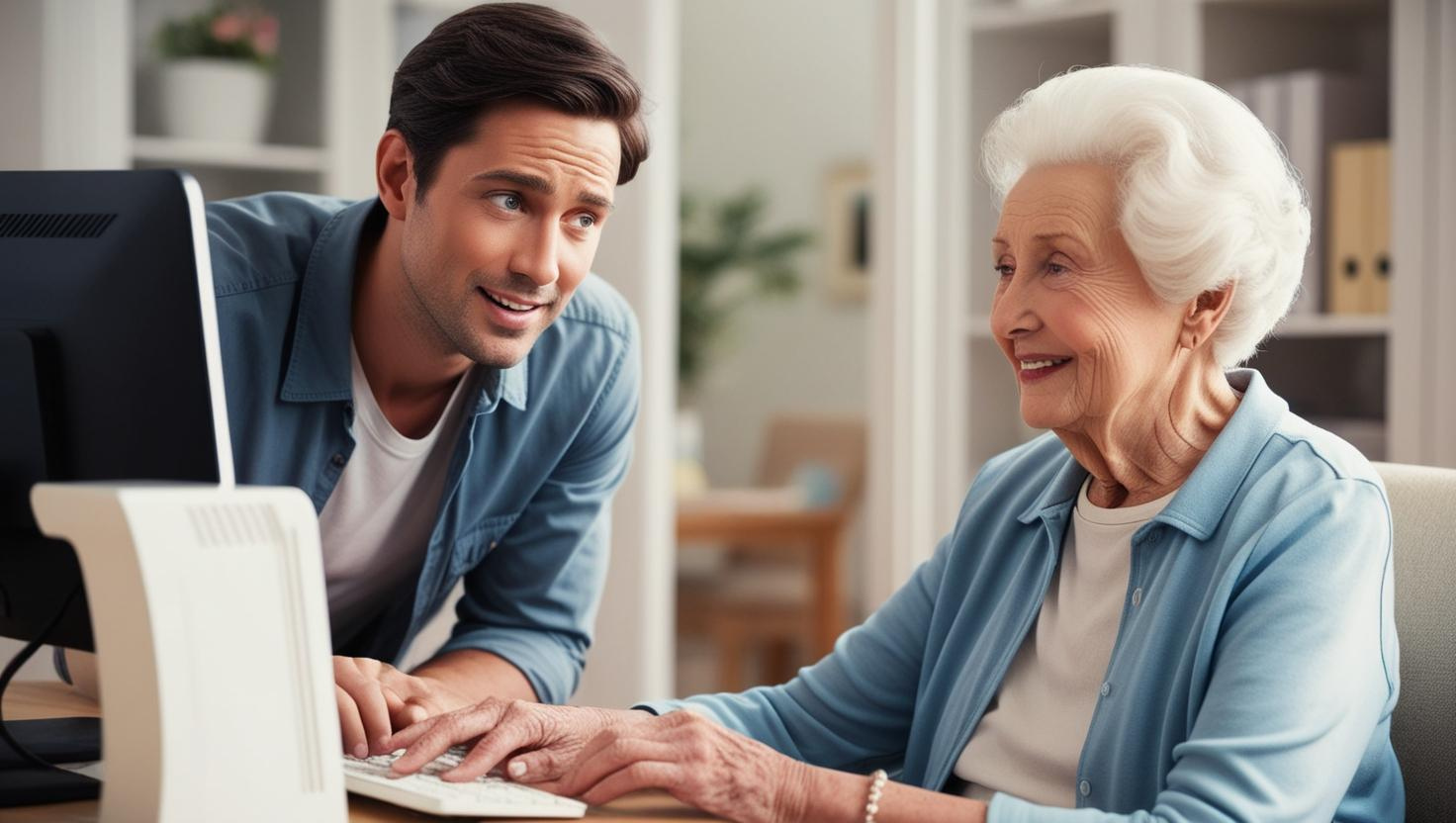 aide à domicile informatique senior